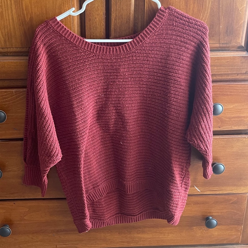 Half Sleeve Rust Color Top